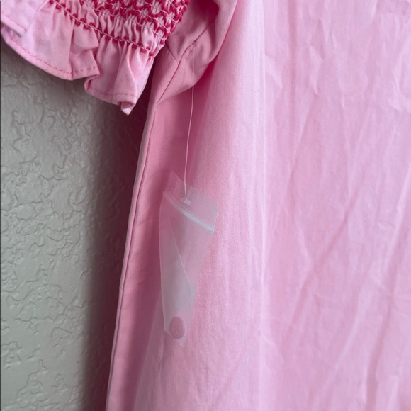 Tuckernuck Hyacinth House Pink Embroidery Eliza Midi Dress. Size Large - Picture 11 of 16